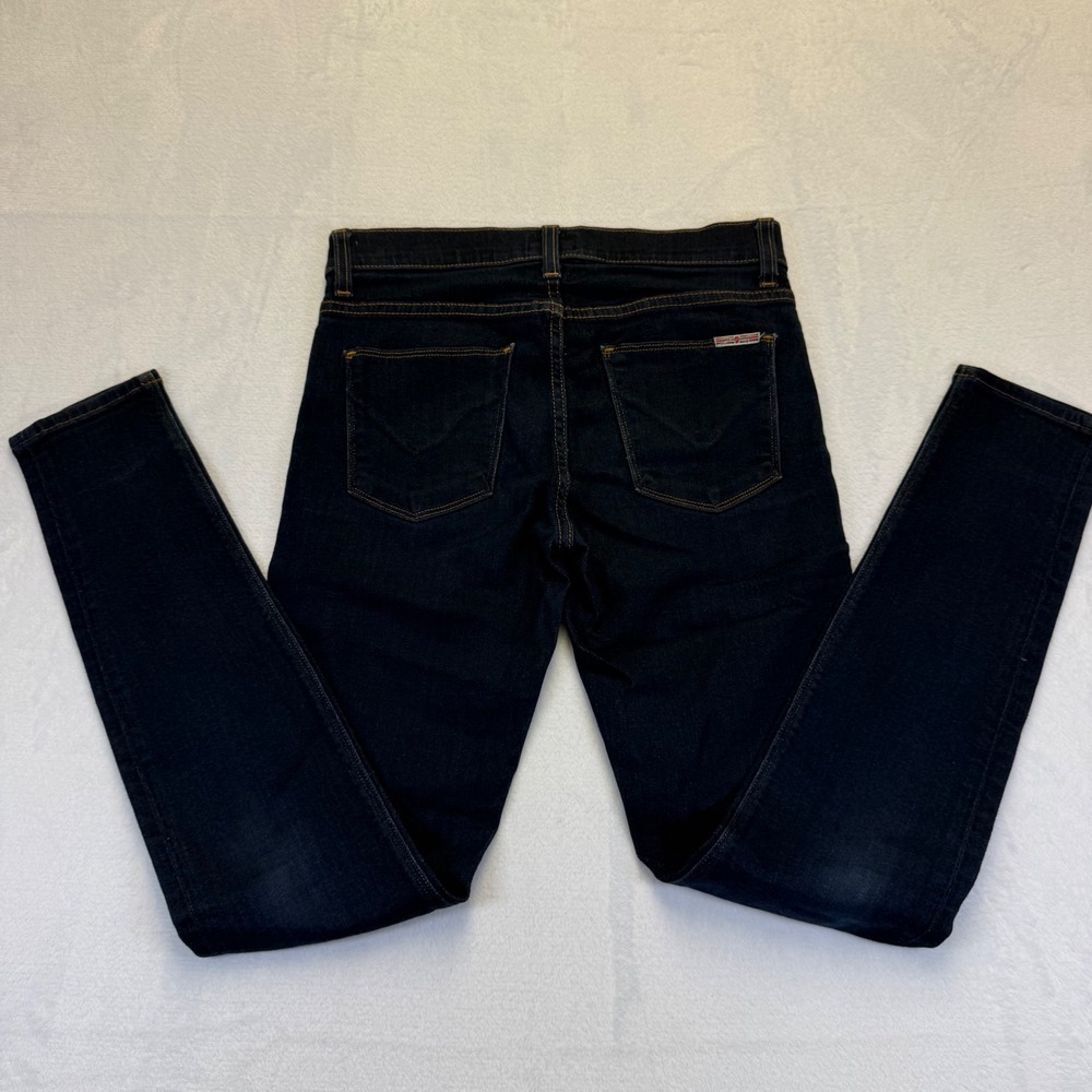 Hudson Nico Super Skinny Midrise Jeans Dark Wash Indigo Size 25 Made USA‎